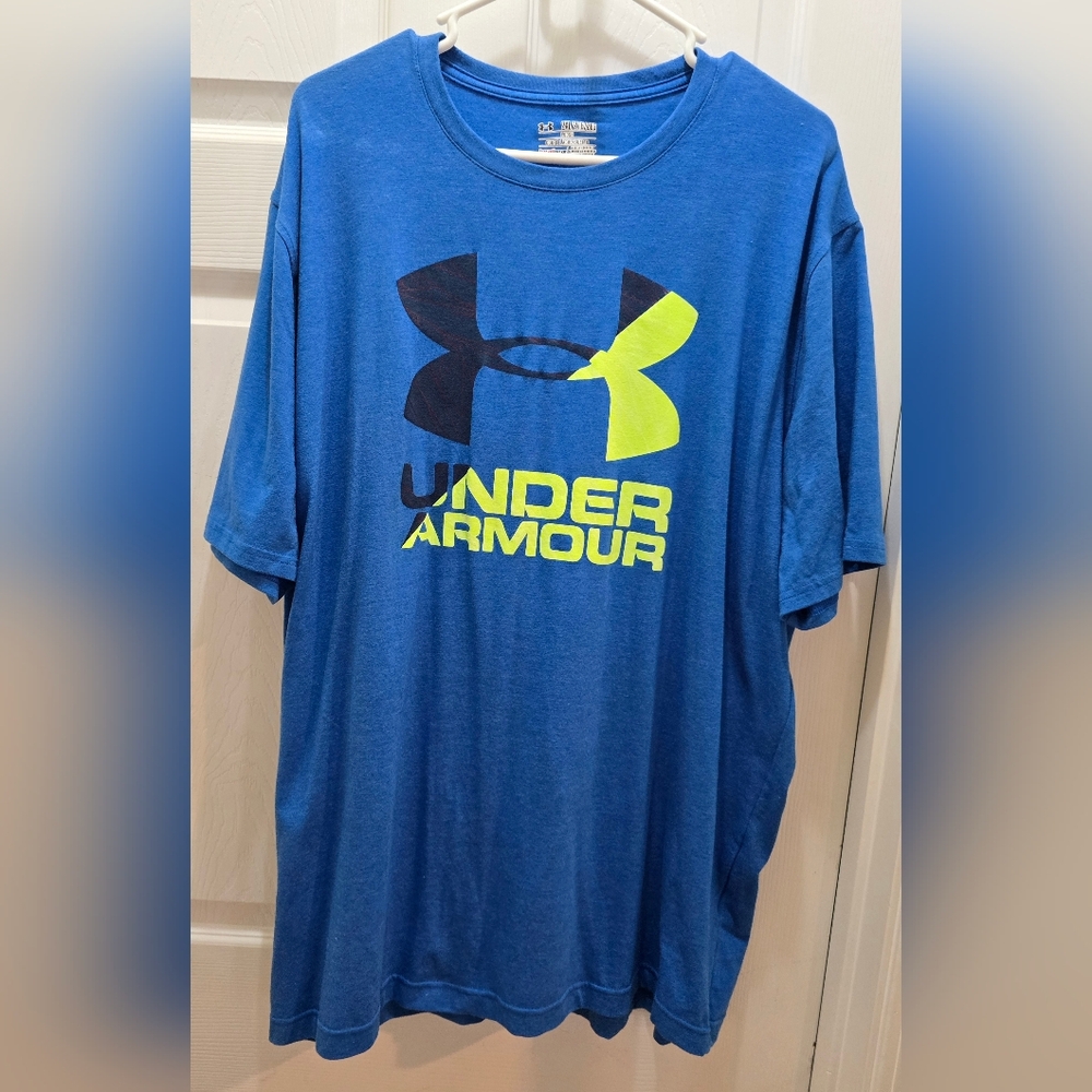 Under Armour Men's Blue T-Shirt, 2xl
